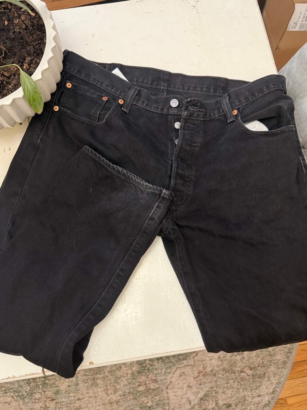 Men's Levi’s Black Button-Fly Jeans